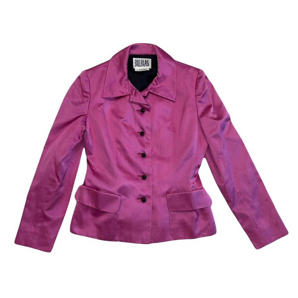 Bill Blass Pink Satin Blazer